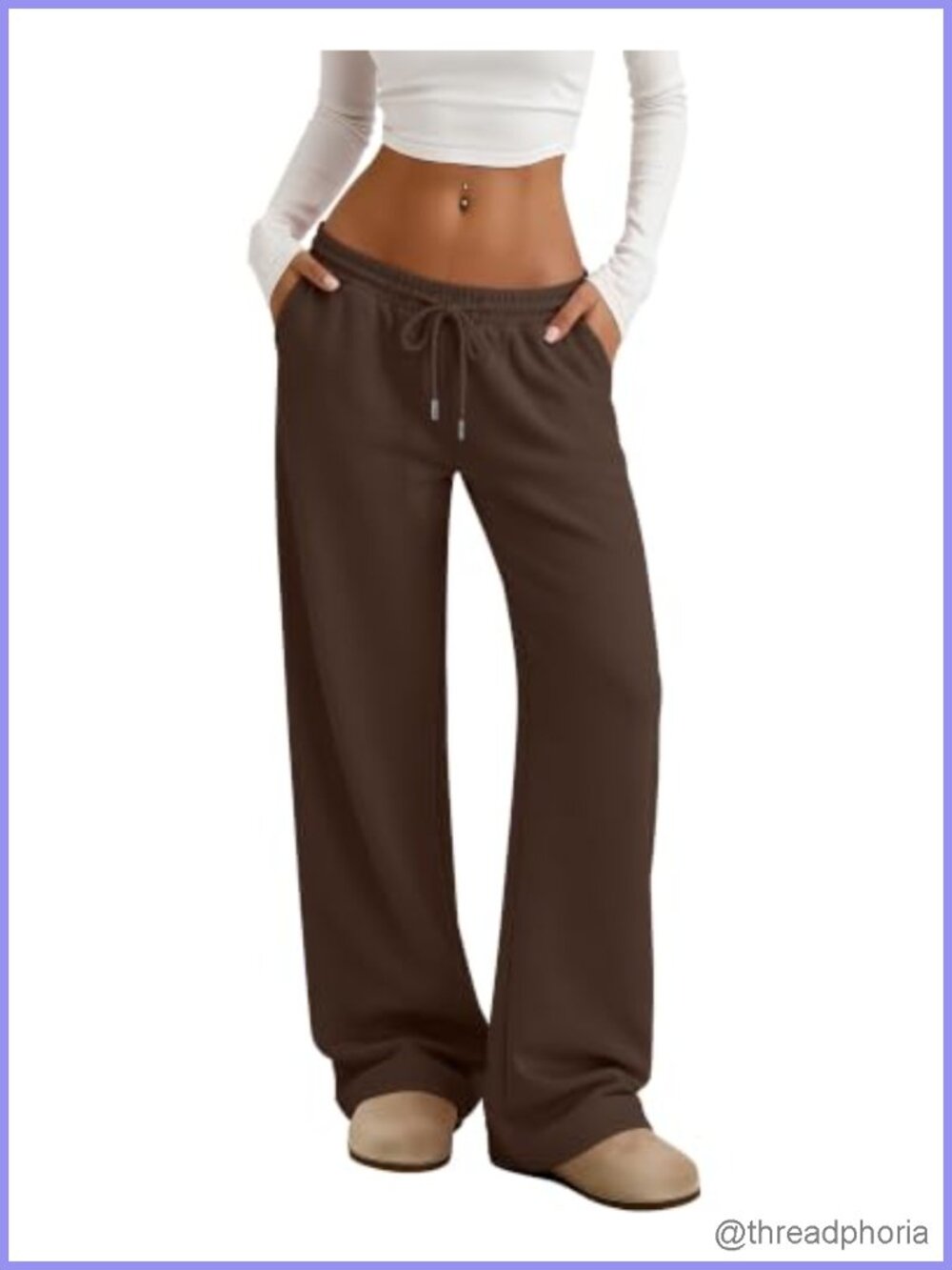 Women's Wide Leg Baggy Sweatpants Lounge Pants 95% Polyester 5% Rayon